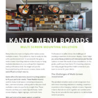 Cover page of kanto menu board mount case study
