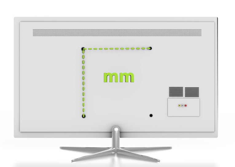 Measure VESA size in millimeters